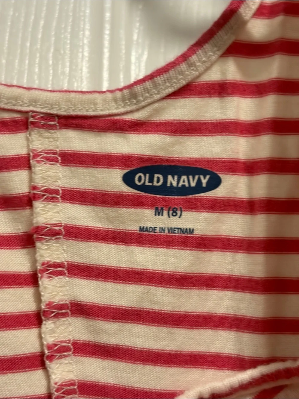 Old Navy Red & Blue Sleeveless Stripe Tank Dress